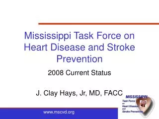 Mississippi Task Force on Heart Disease and Stroke Prevention