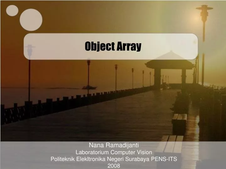 object array