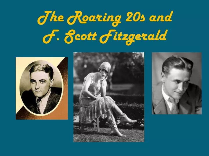 the roaring 20s and f scott fitzgerald