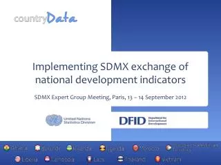 Implementing SDMX exchange of national development indicators