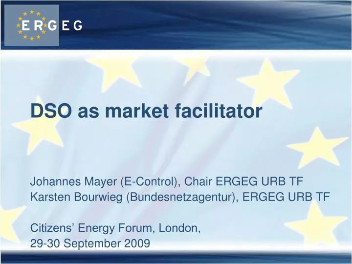 dso as market facilitator