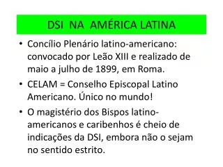 dsi na am rica latina