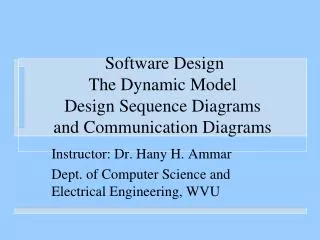 Software Design The Dynamic Model Design Sequence Diagrams and Communication Diagrams