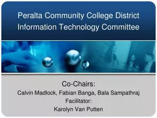 Peralta Community College District Information Technology Committee