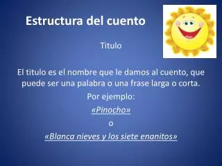 estructura del cuento