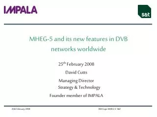 MHEG-5 and its new features in DVB networks worldwide