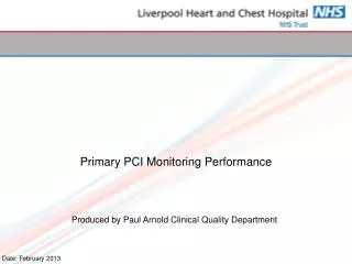Primary PCI Monitoring Performance