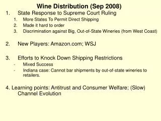Wine Distribution (Sep 2008)