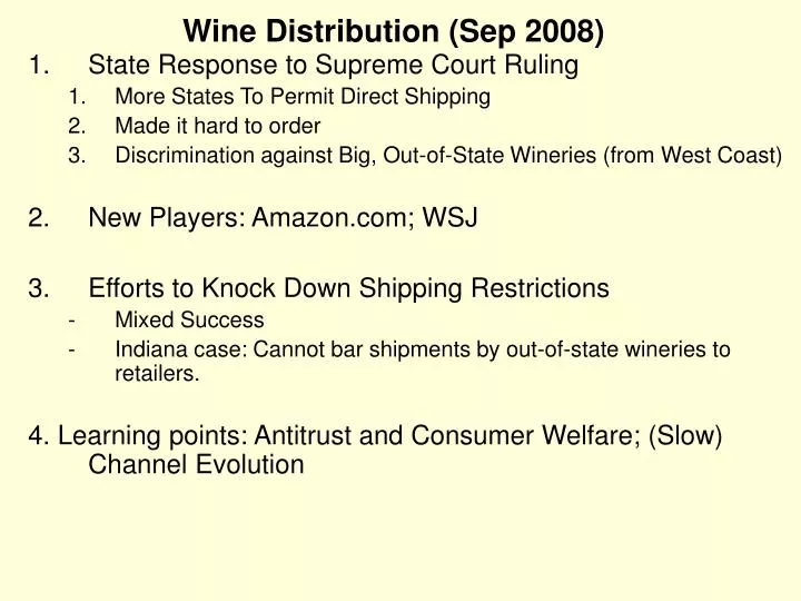 wine distribution sep 2008