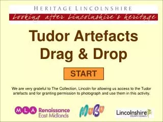 Tudor Artefacts Drag &amp; Drop