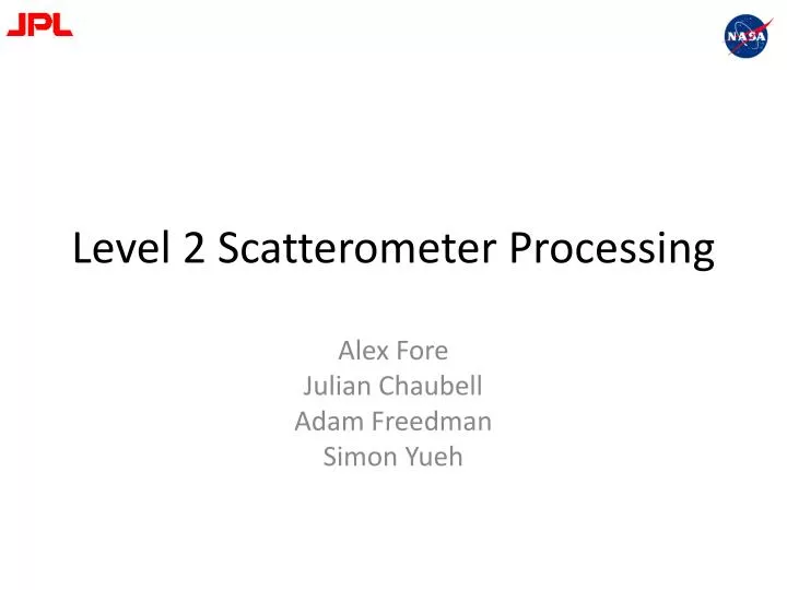 level 2 scatterometer processing