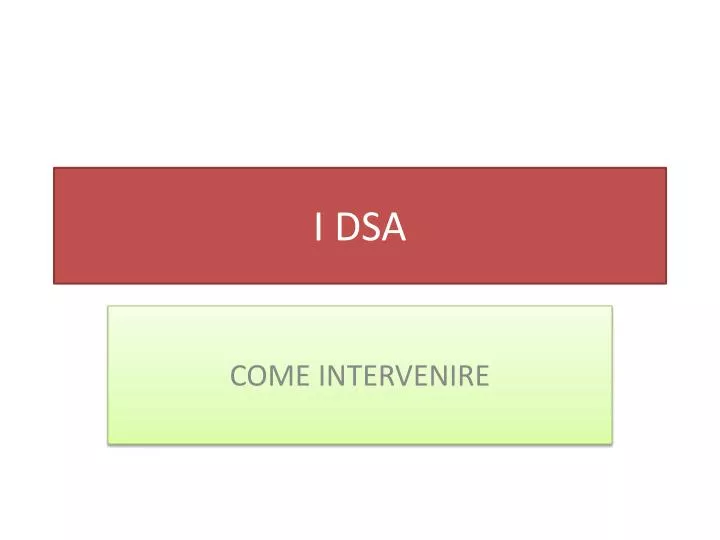 i dsa