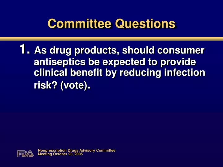 committee questions