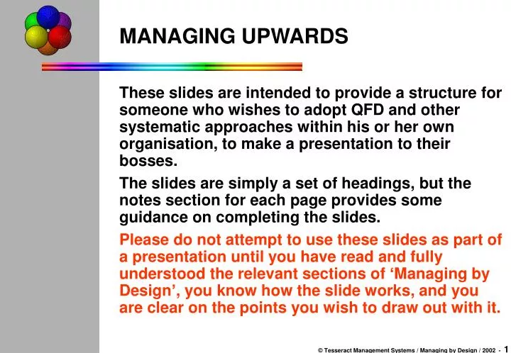 managing upwards