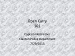 Open Carry 101 - slide 1