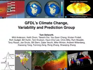GFDL's Climate Change, Variability and Prediction Group