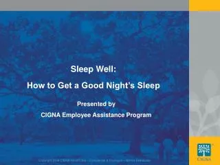 Sleep Well: How to Get a Good Night’s Sleep