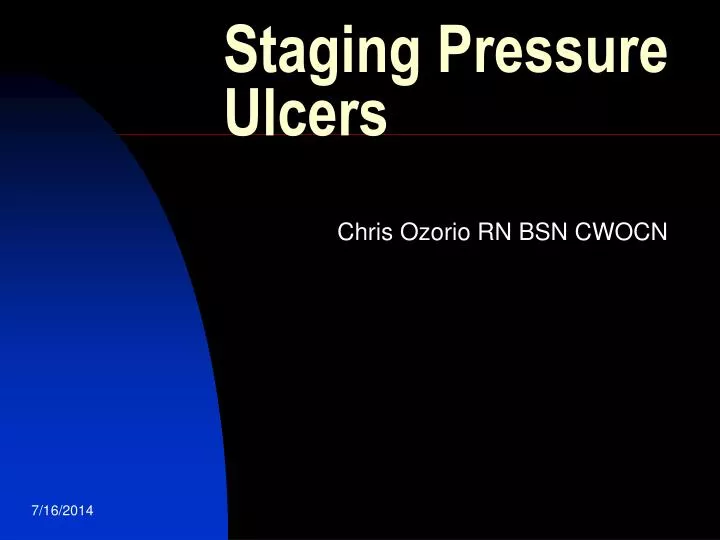 staging pressure ulcers