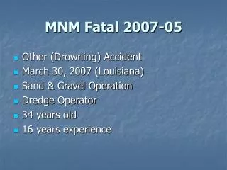 MNM Fatal 2007-05