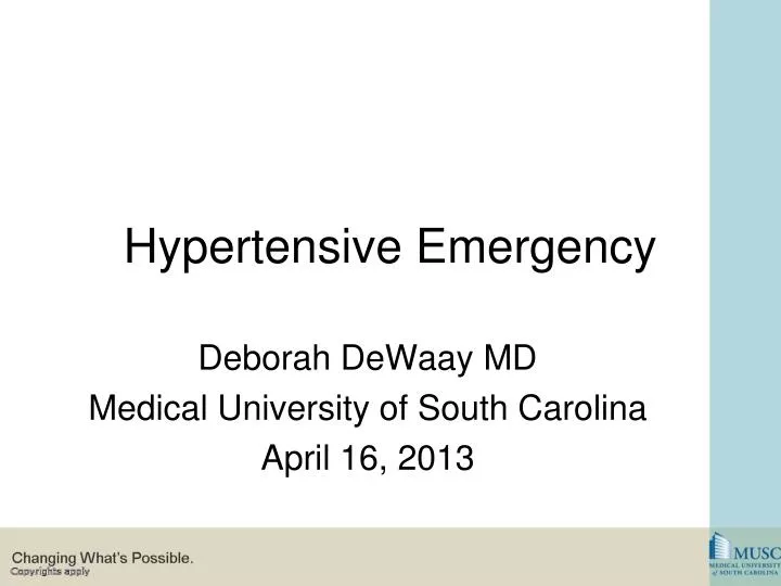 hypertensive emergency