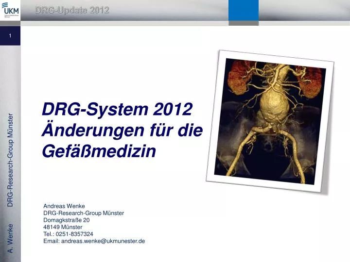 drg system 2012 nderungen f r die gef medizin