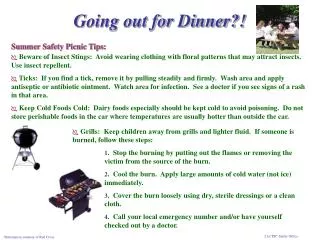 Summer Safety Picnic Tips: