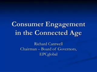 Consumer Engagement in the Connected Age