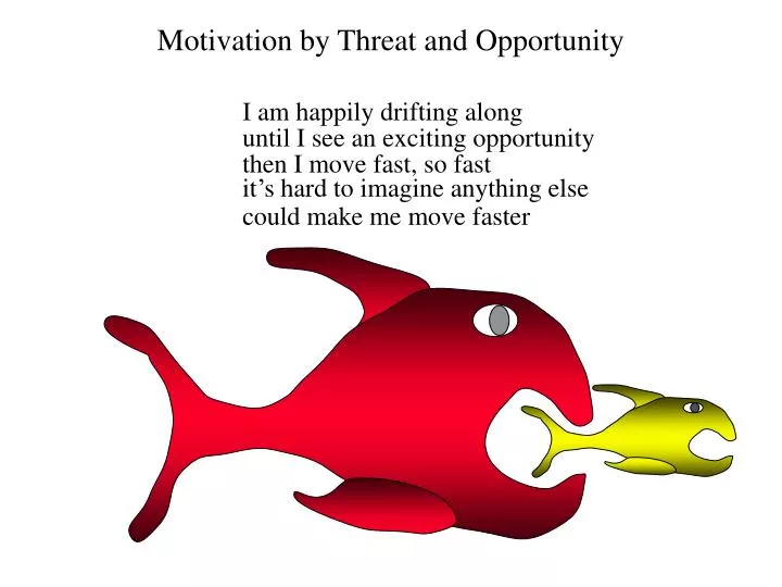 motivation by threat and opportunity