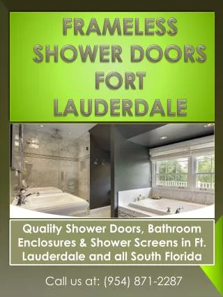 Shower Doors Fort Lauderdale
