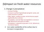 (b)Impact on fresh water resources