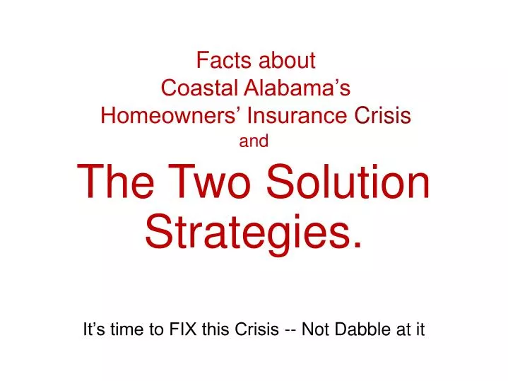 facts about coastal alabama s homeowners insurance crisis