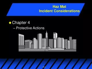 Chapter 4 Protective Actions