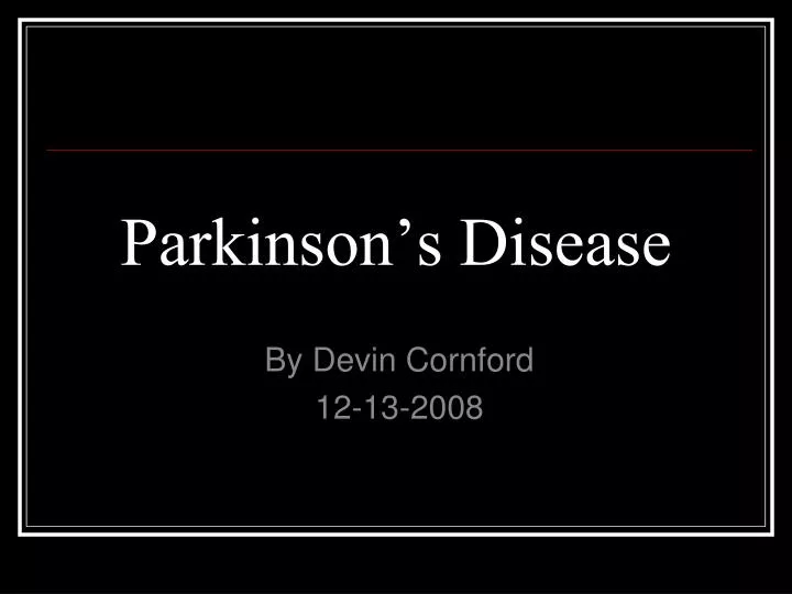 parkinson s disease