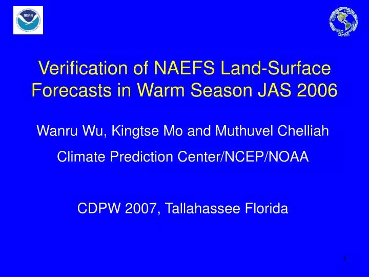 verification of naefs land surface forecasts in warm season jas 2006