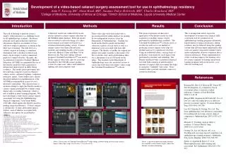 Development of a video-based cataract surgery assessment tool for use in ophthalmology residency