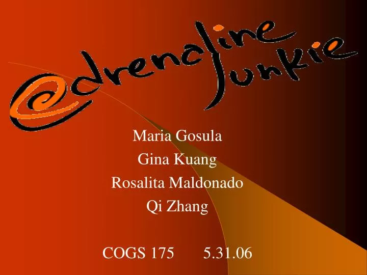 maria gosula gina kuang rosalita maldonado qi zhang cogs 175 5 31 06