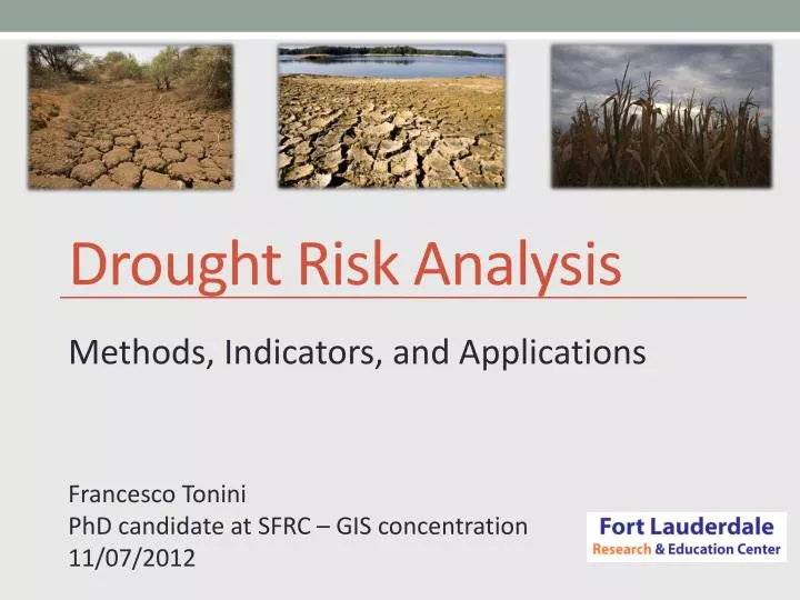 drought risk analysis