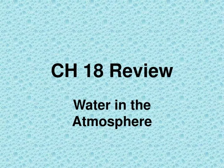 ch 18 review
