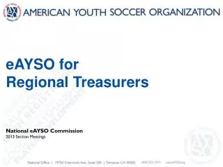 eAYSO for Regional Treasurers
