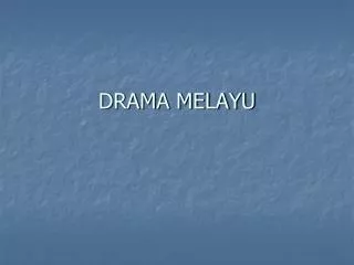 drama melayu