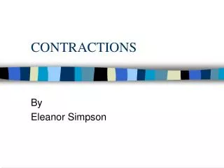 CONTRACTIONS