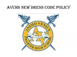 AVCHS NEW DRESS CODE pOLICY
