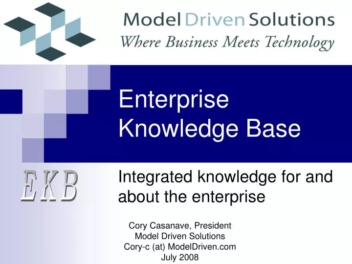 enterprise knowledge base