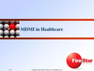 MDMI in Healthcare
