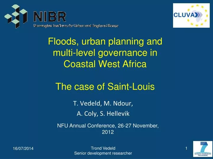 floods urban planning and multi level governance in coastal west africa the case of saint louis