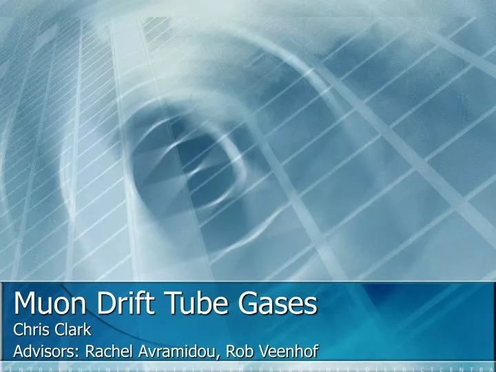 muon drift tube gases