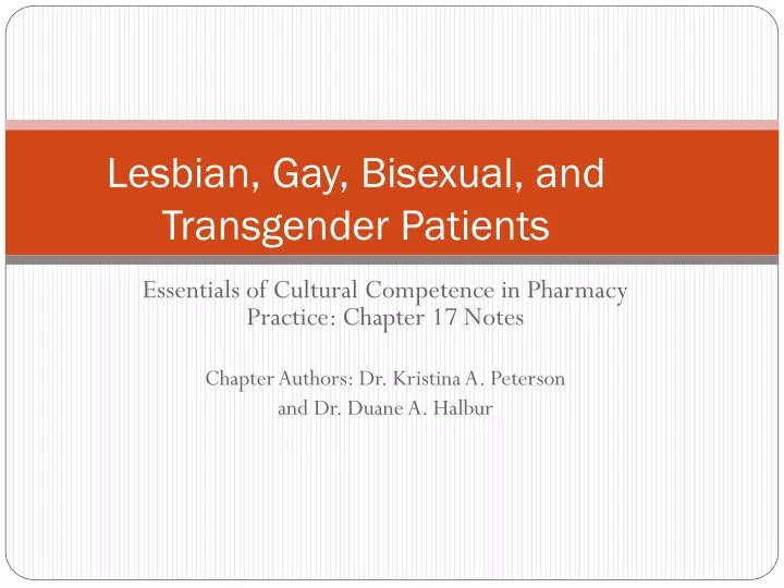 lesbian gay bisexual and transgender patients