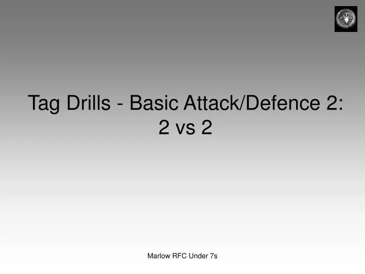 tag drills basic attack defence 2 2 vs 2