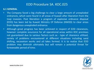 EOD Procedure SA. KOC.025