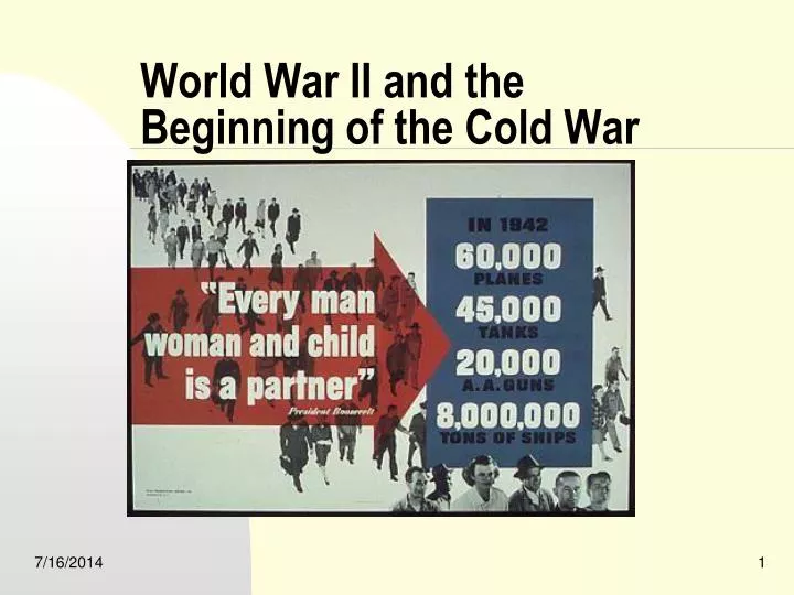 world war ii and the beginning of the cold war